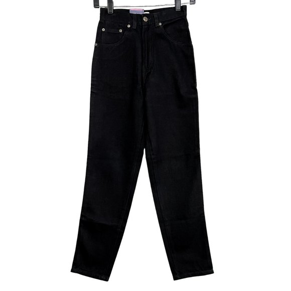 Bugle Boy Jeans Sz 2 Y2K High Rise Slim Fit Black Pant NWT - Picture 9 of 13